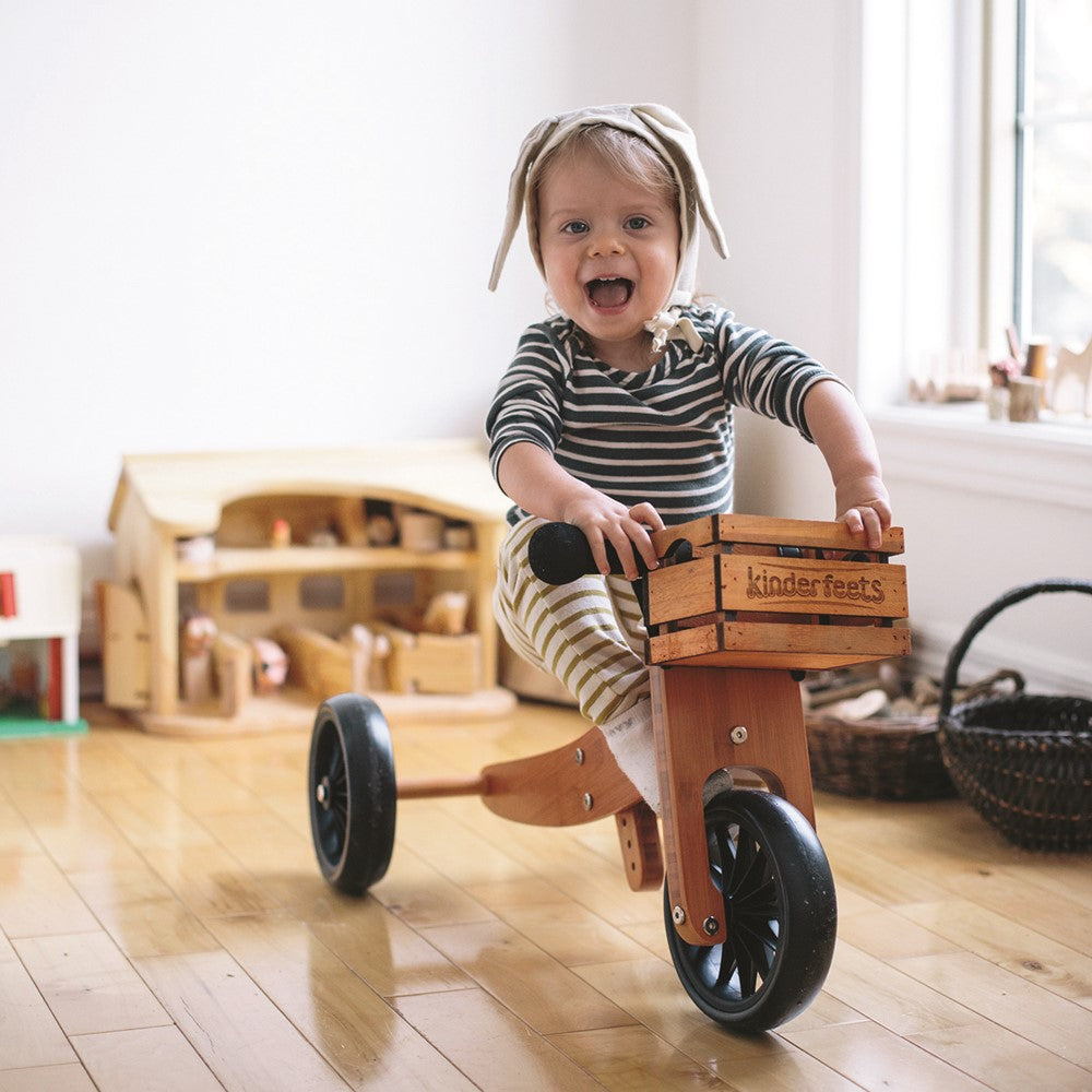 Kinderfeets 2-in-1 houten loopfiets & driewieler vanaf 1 jaar Tiny Tot