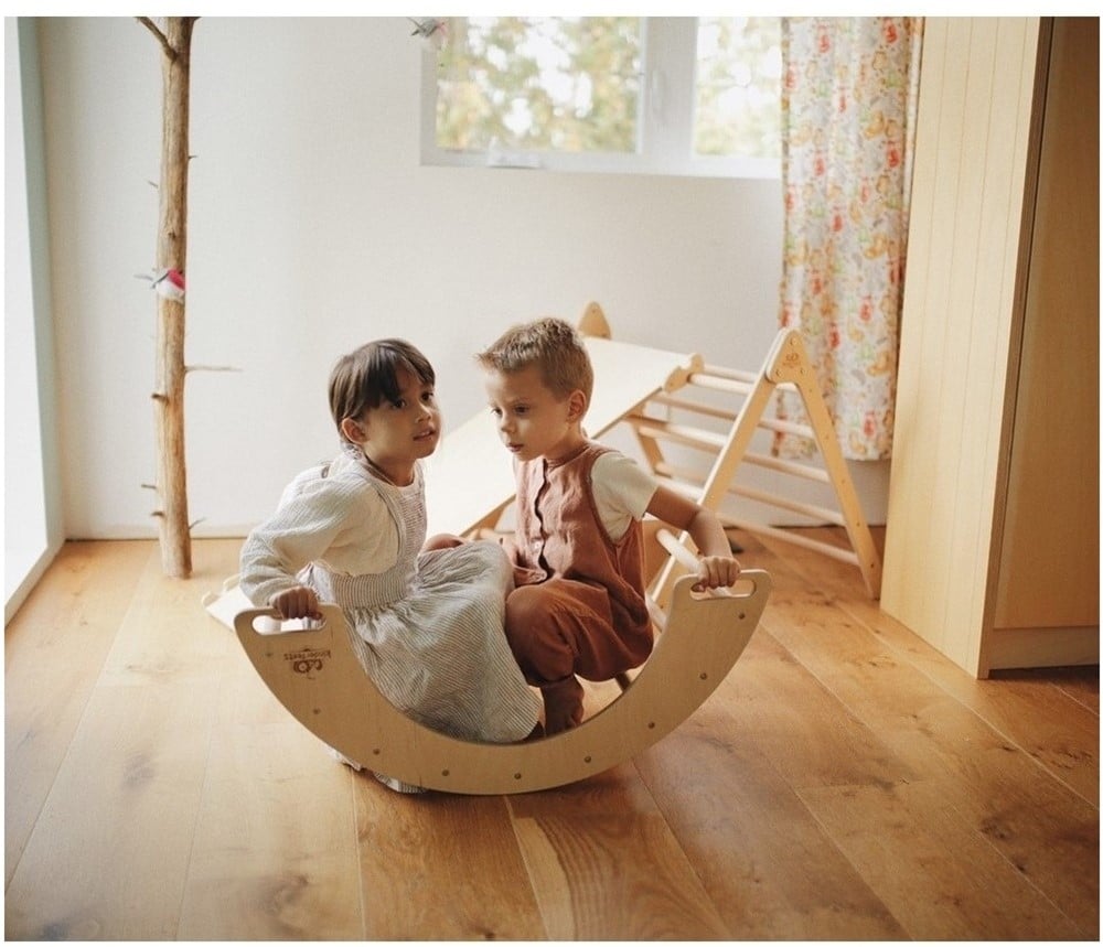 Kinderfeets Houten Pikler - Schommel- en Klimboog