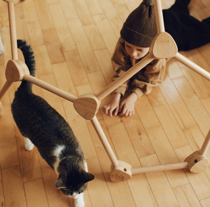 Kinderfeets Dome Pikler Bamboe